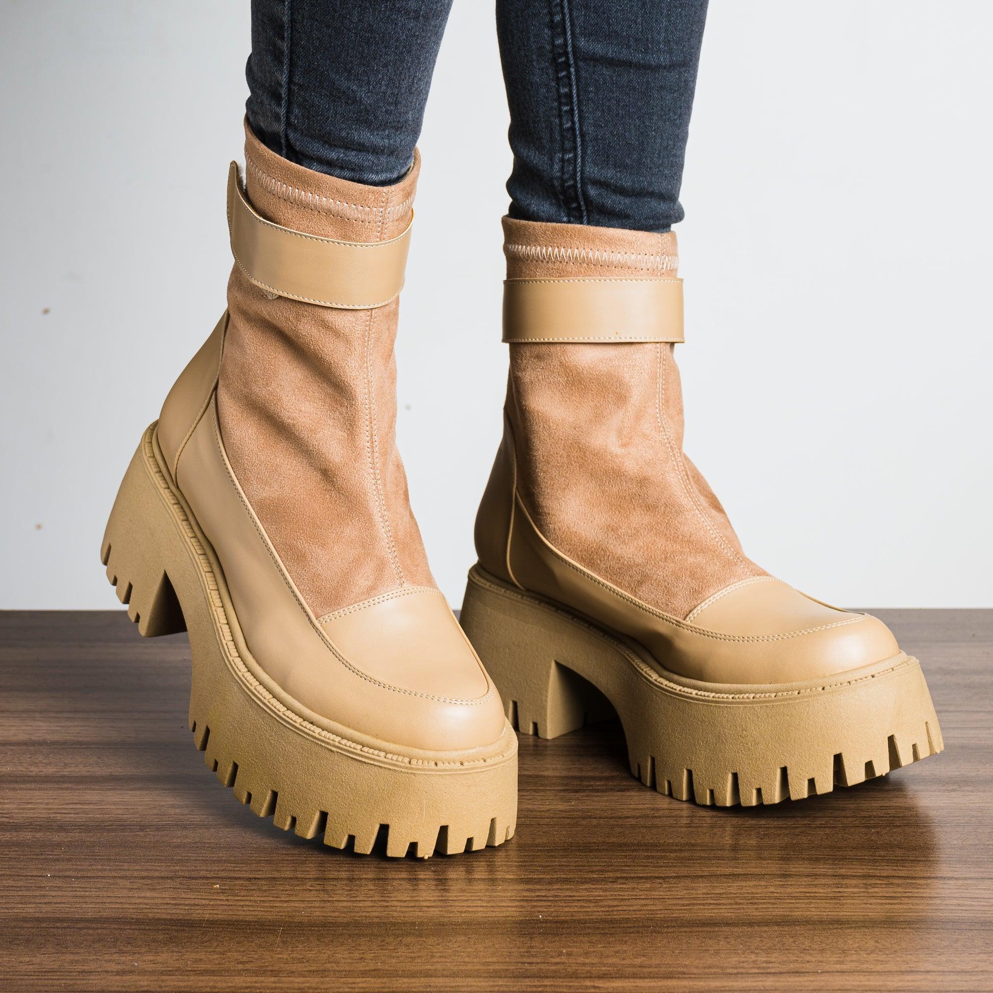 BOTAS MUJER TASYA BEIGE - 1