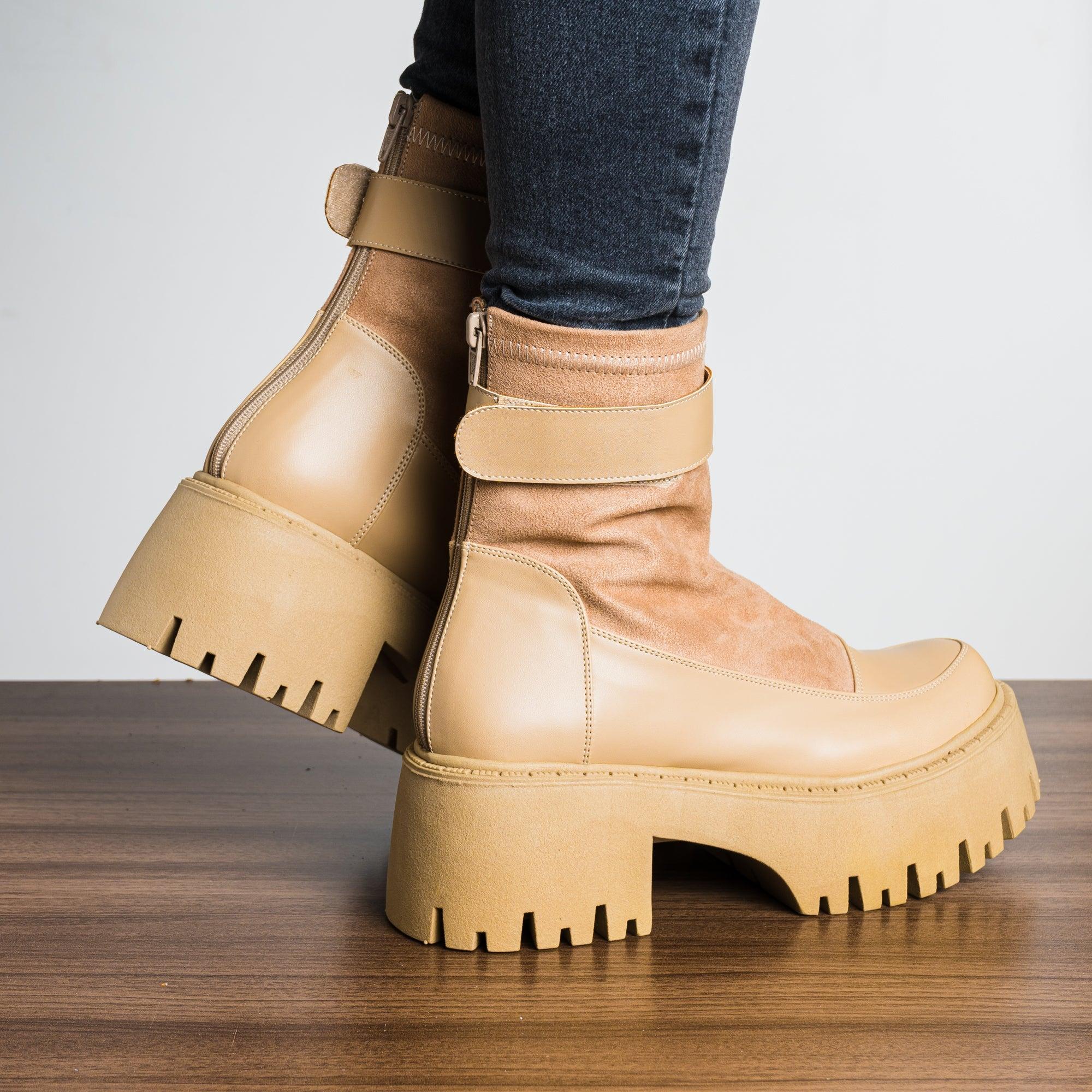 BOTAS MUJER TASYA BEIGE - 3