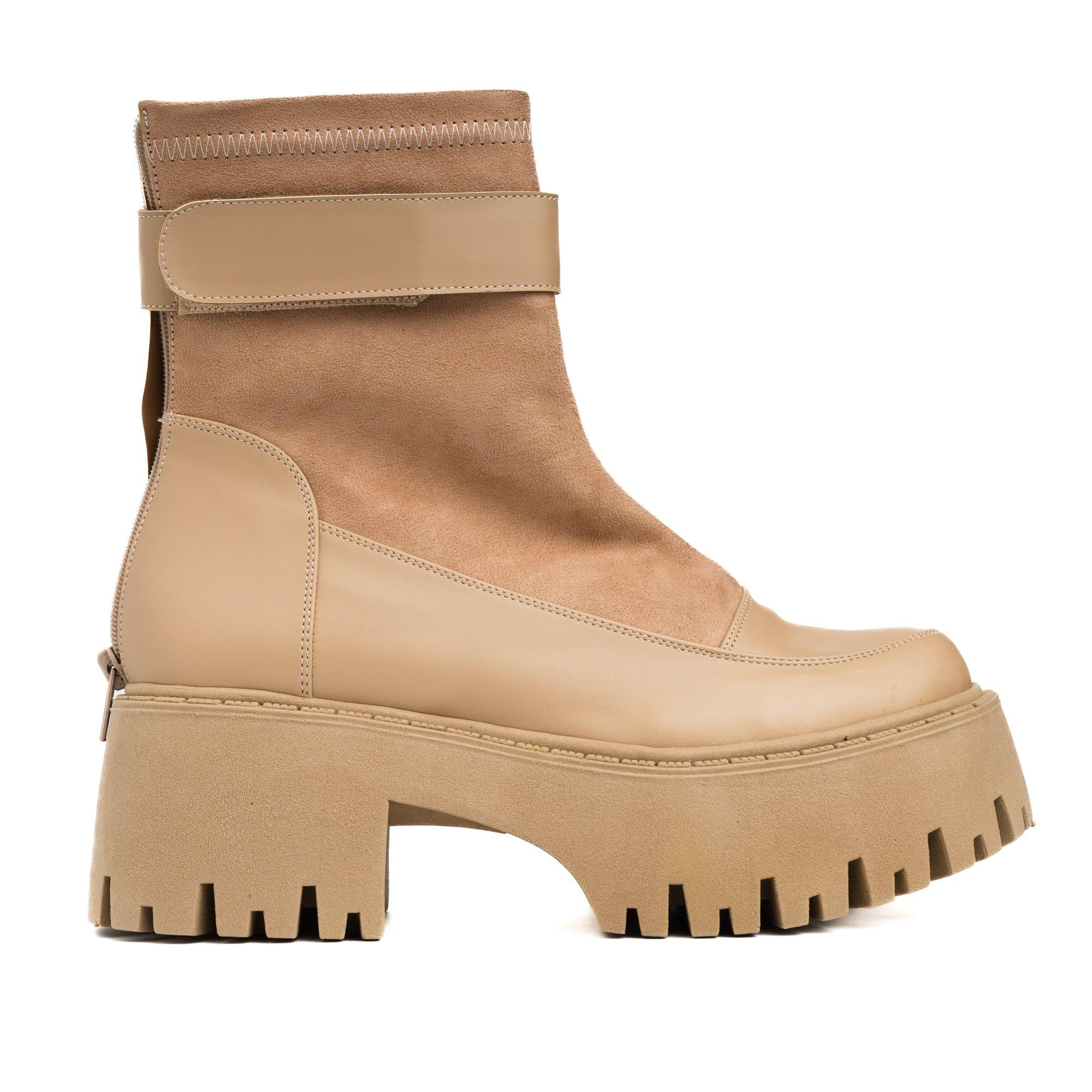 BOTAS MUJER TASYA BEIGE - 4