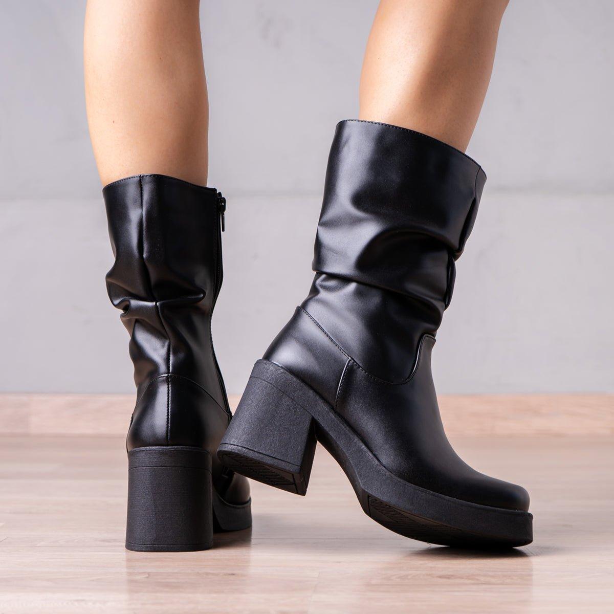BOTINES MUJER CHUNNY NEGRO - 3