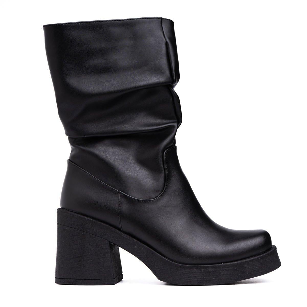 BOTINES MUJER CHUNNY NEGRO - 4