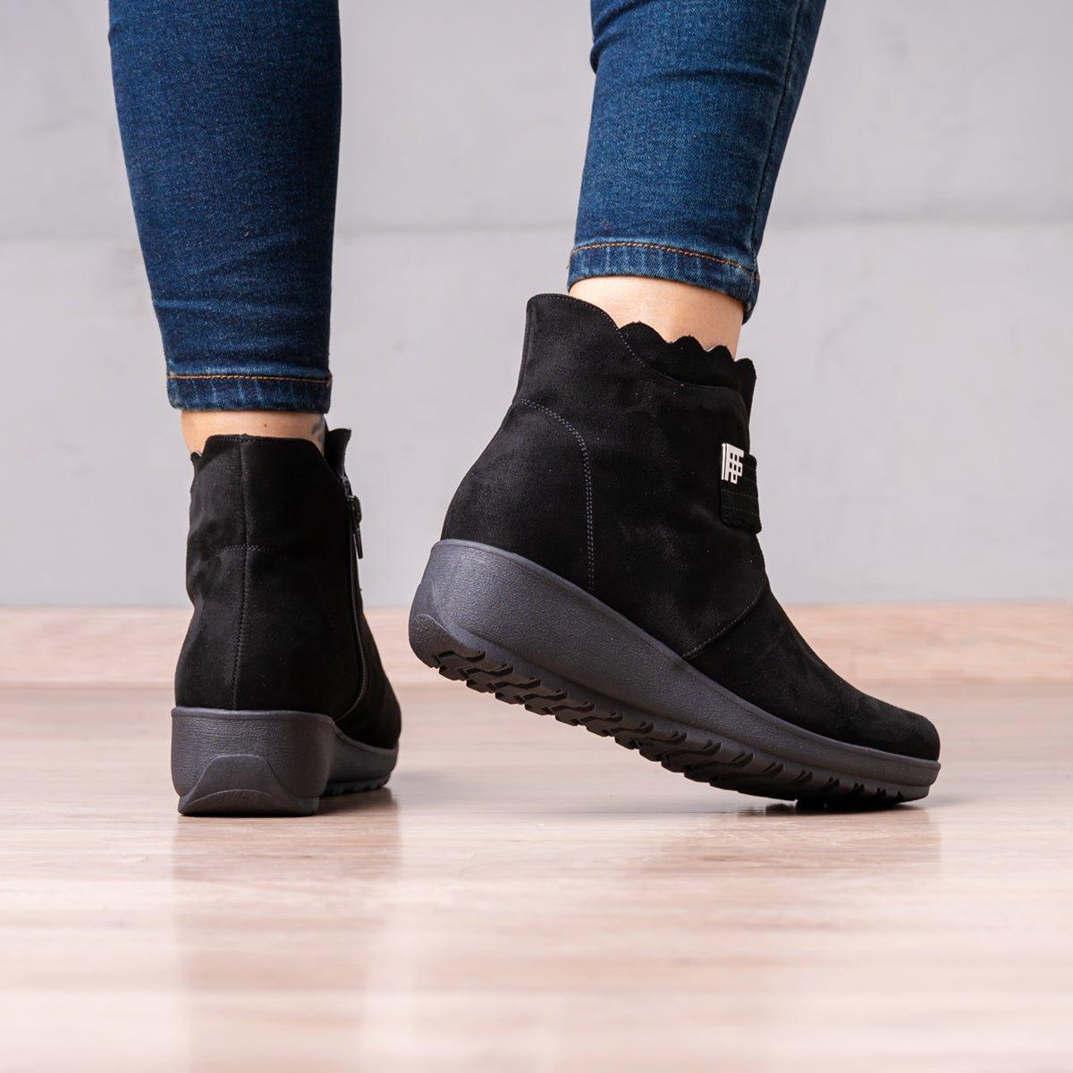 BOTINES MUJER ZURY NEGRO - 3