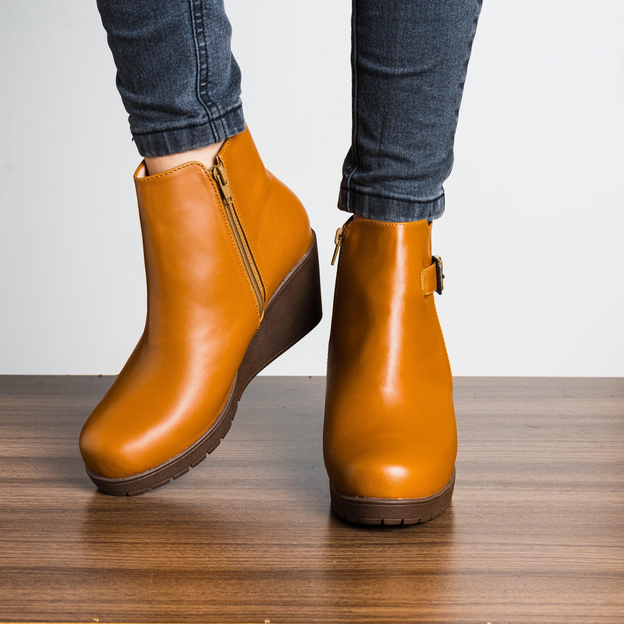 BOTINES MUJER AMNERIS CAMEL - 2