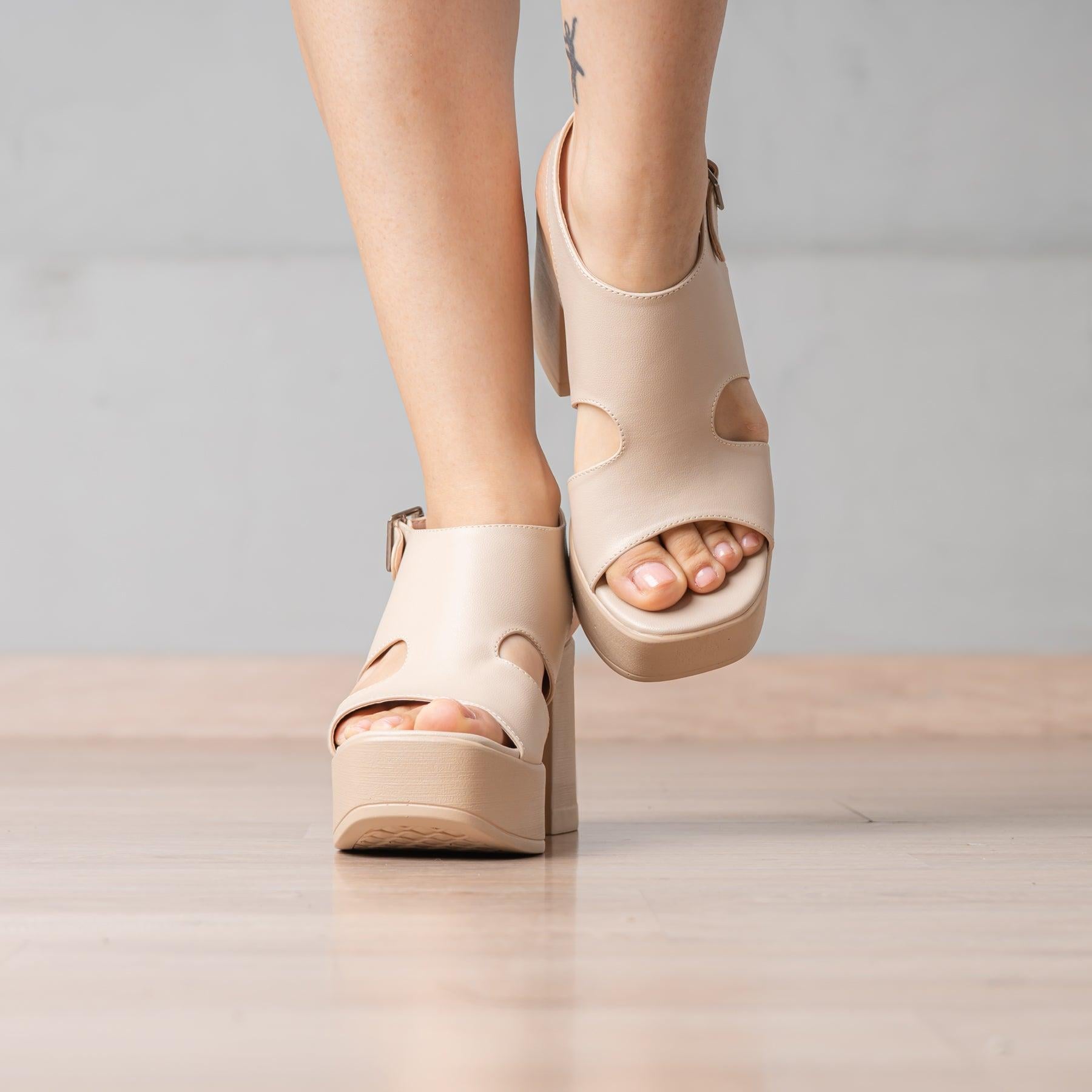 SANDALIAS DE VESTIR MUJER MARTINA BEIGE - 2