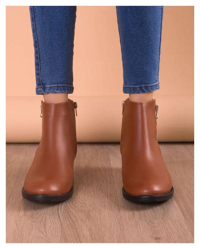 BOTINES MUJER KOBE CAMEL - 2
