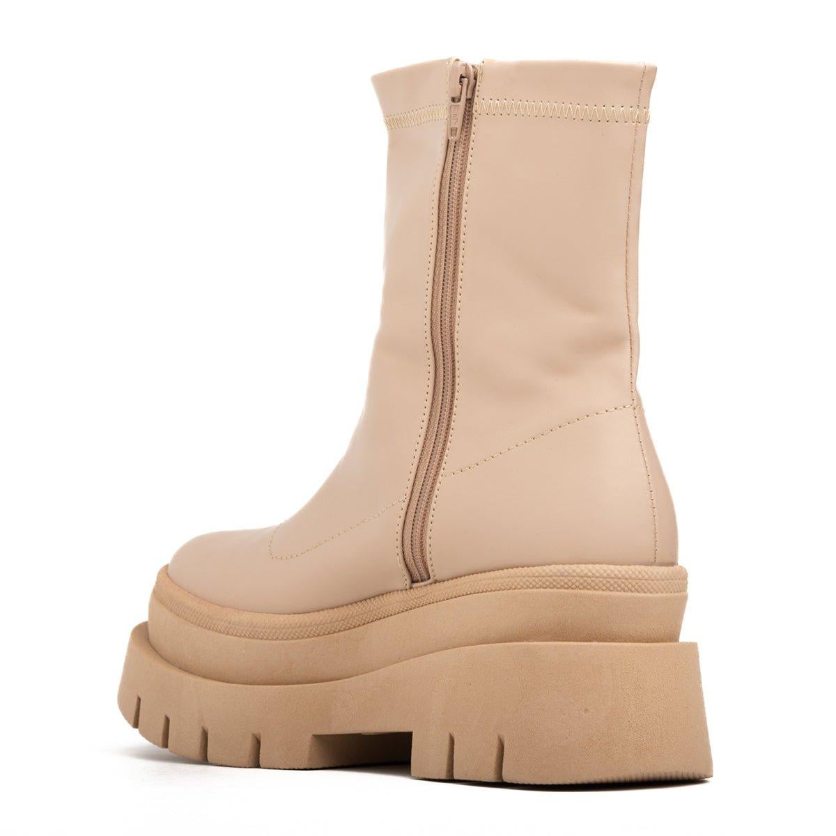 BOTAS MUJER LABELL BEIGE - 7