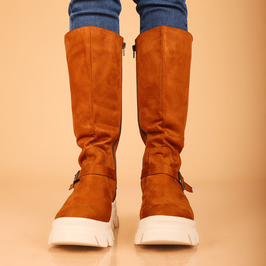 BOTAS MUJER MODANSA CAMEL - 2