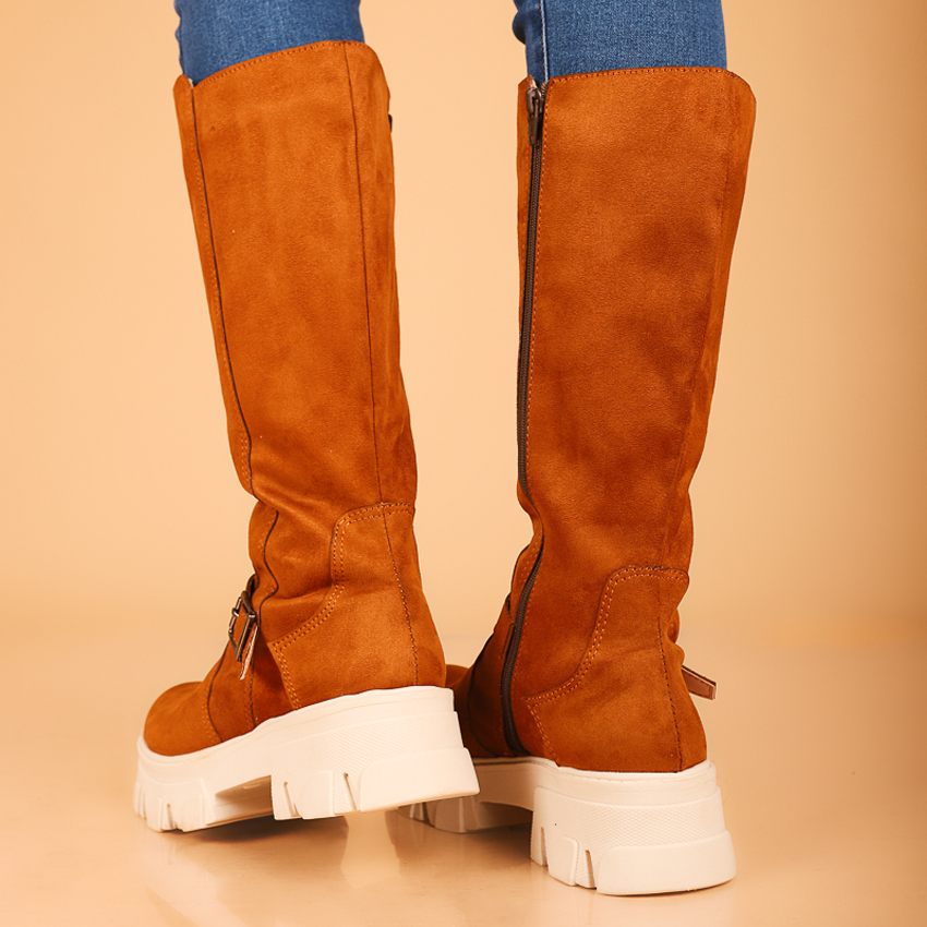 BOTAS MUJER MODANSA CAMEL - 3