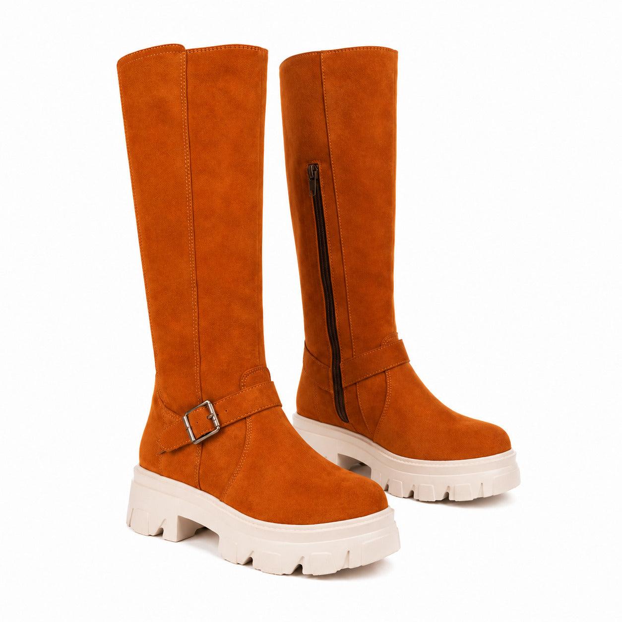 BOTAS MUJER MODANSA CAMEL - 5