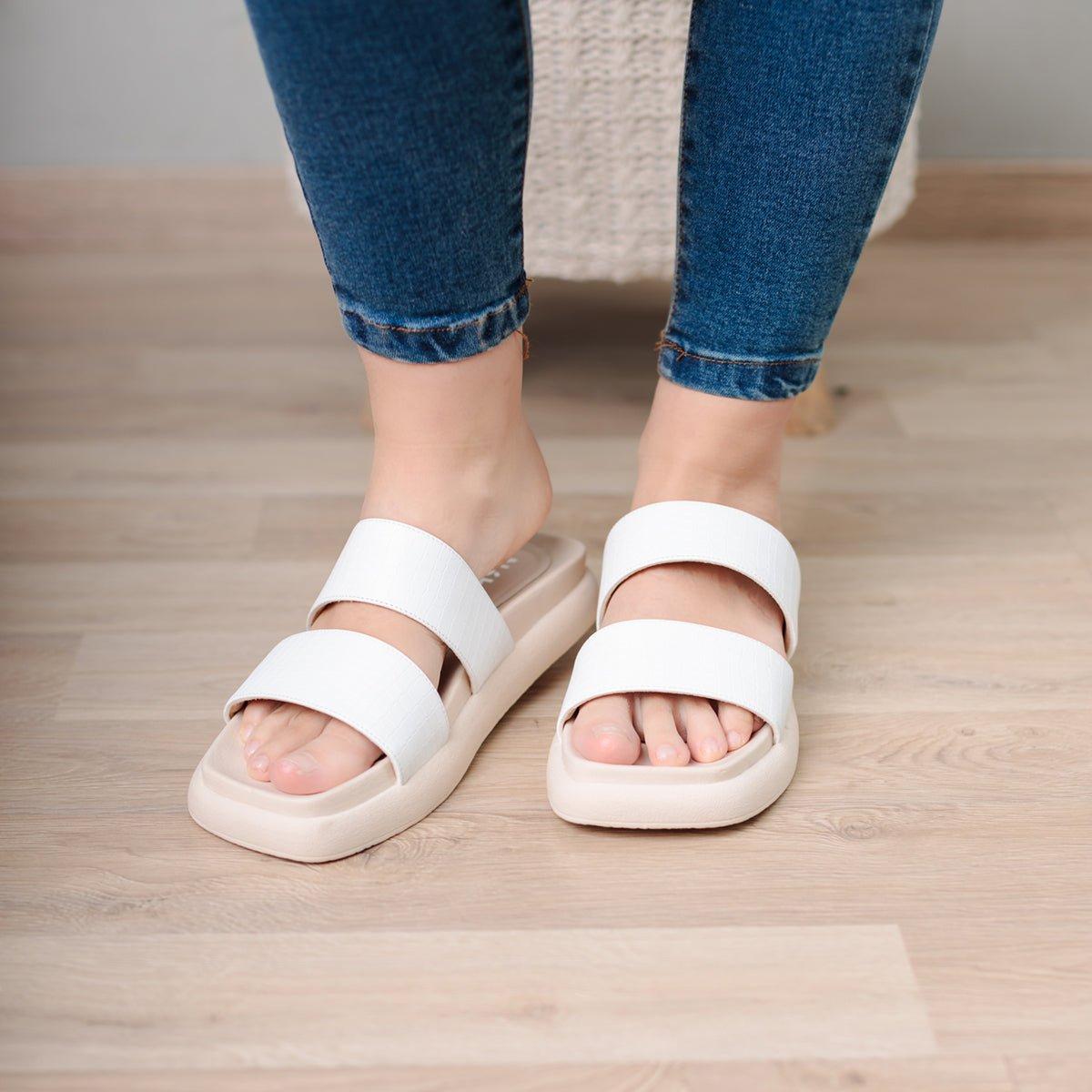 SANDALIAS CASUALES MUJER CHICORITA BLANCO - 2