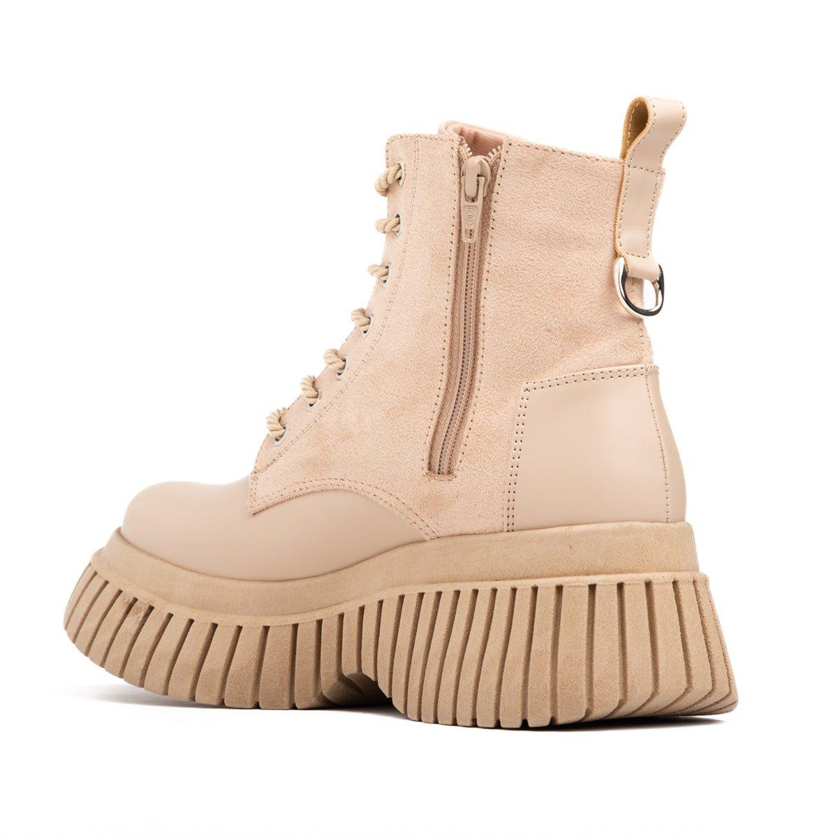 BOTAS MUJER GAZKPO BEIGE - 6