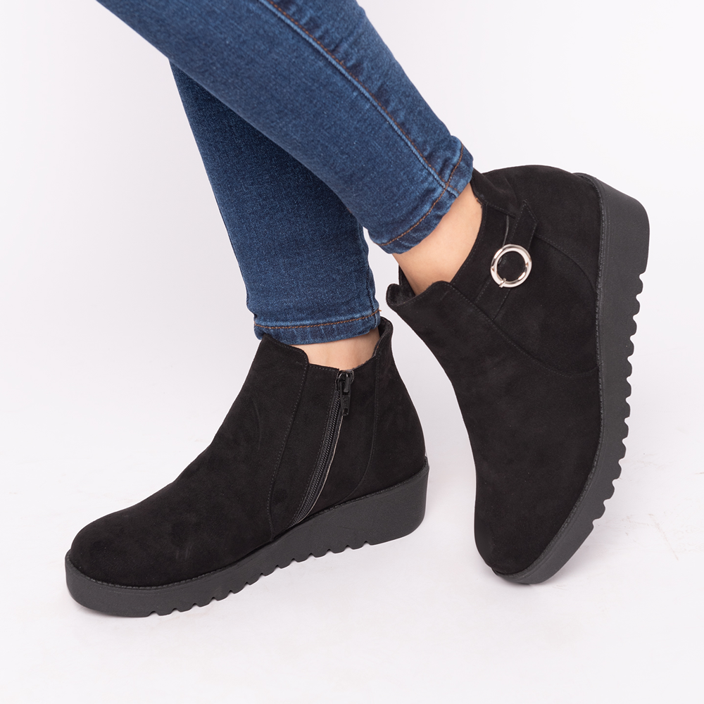 BOTINES MUJER SPA NEGRO - 1