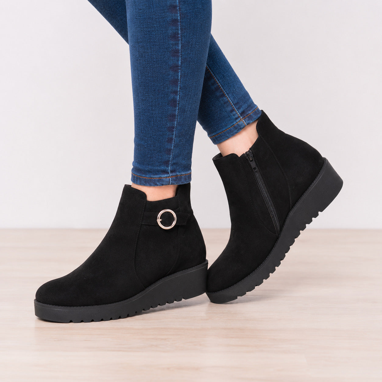 BOTINES MUJER SPA NEGRO - 6