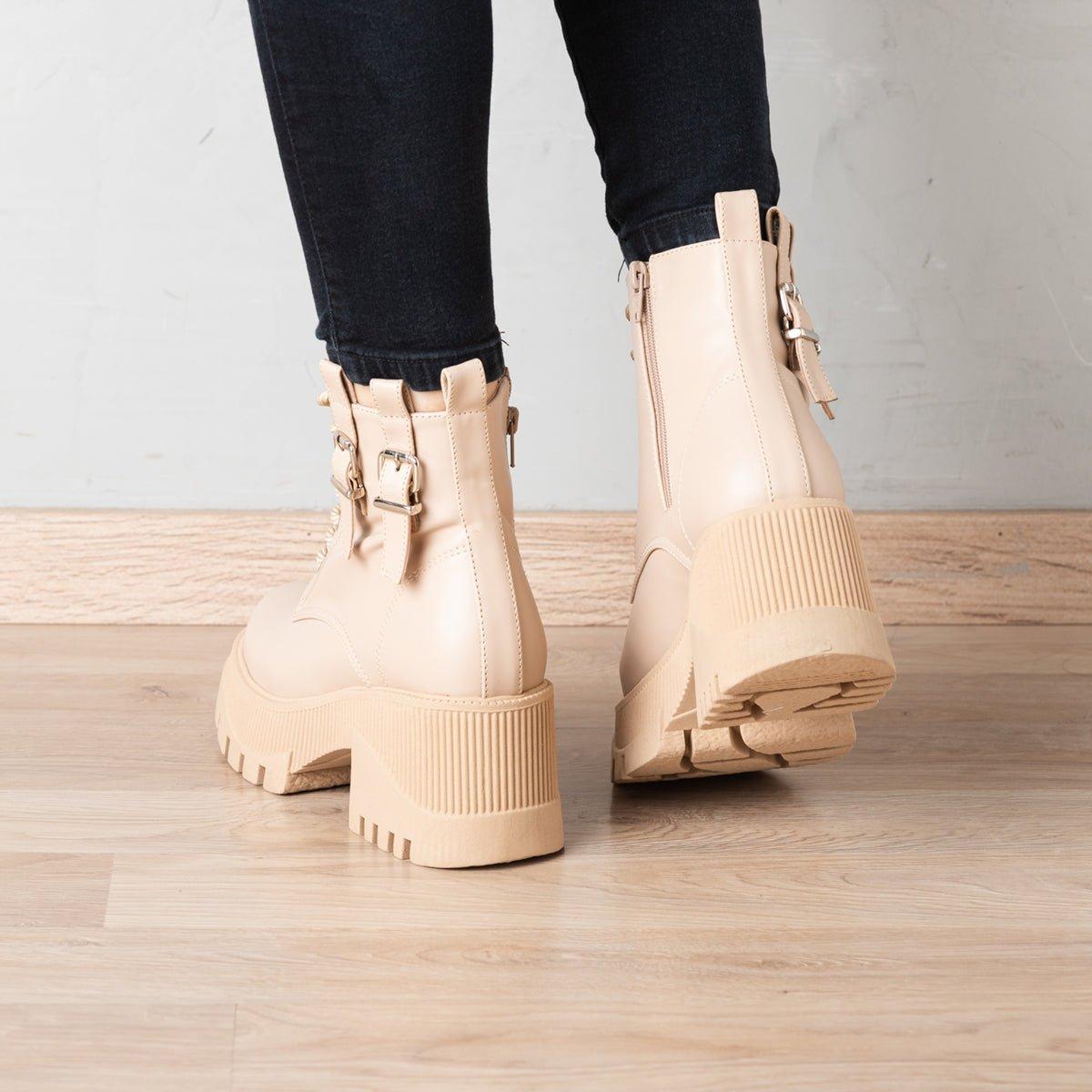 BOTAS MUJER KAIMA BEIGE - 3