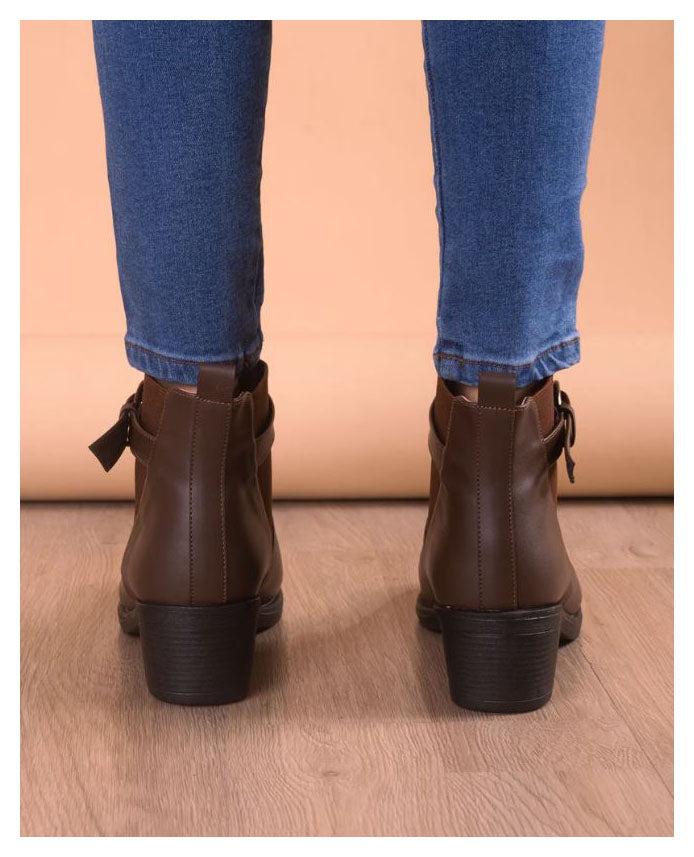 BOTINES MUJER SAPPORO MARRON - 3
