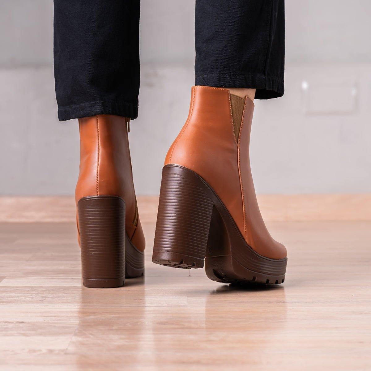 BOTINES MUJER KOVAZI CAMEL - 3