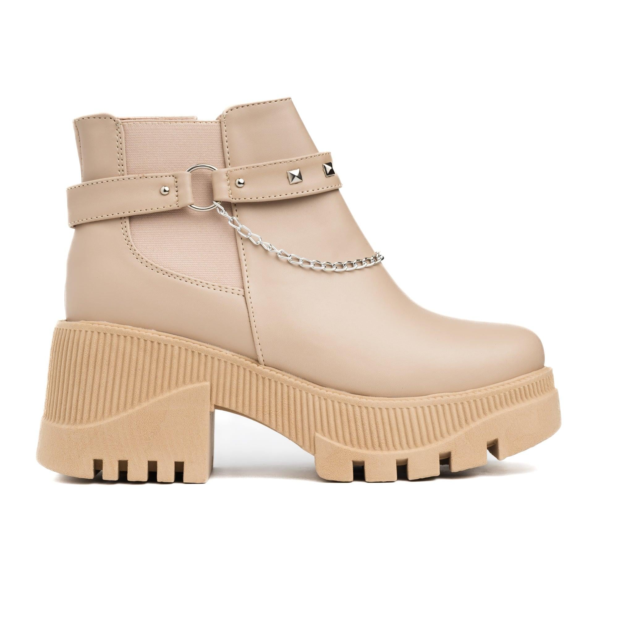BOTAS MUJER ARISBETH BEIGE - 4