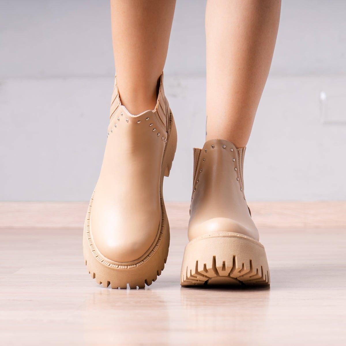 BOTINES MUJER XYLA BEIGE - 3