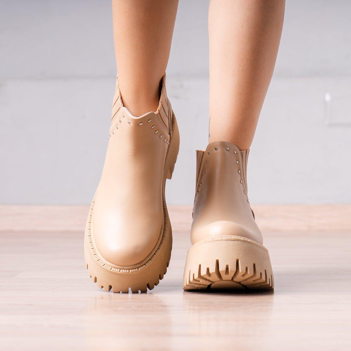 BOTINES MUJER XYLA BEIGE - 3