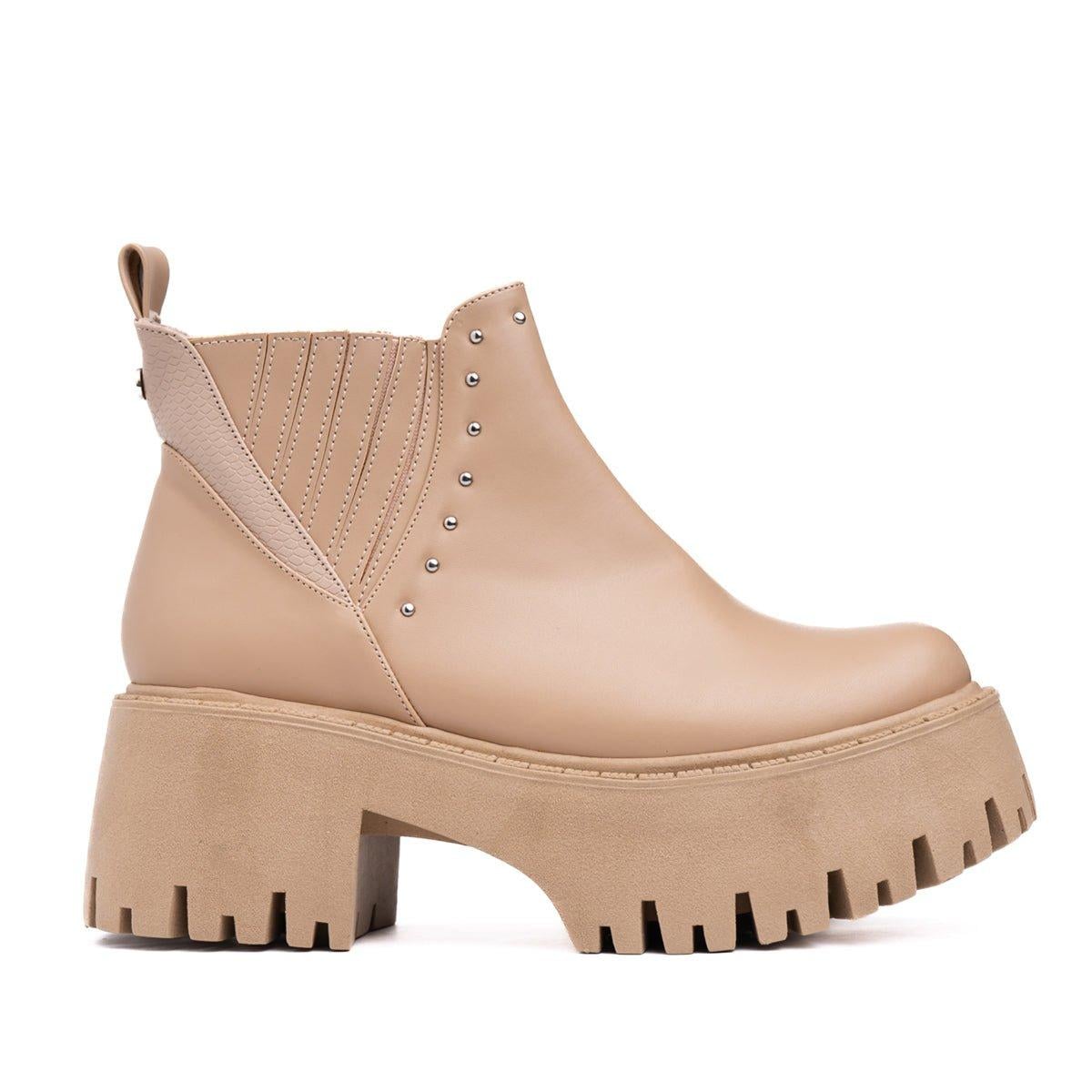 BOTINES MUJER XYLA BEIGE - 4