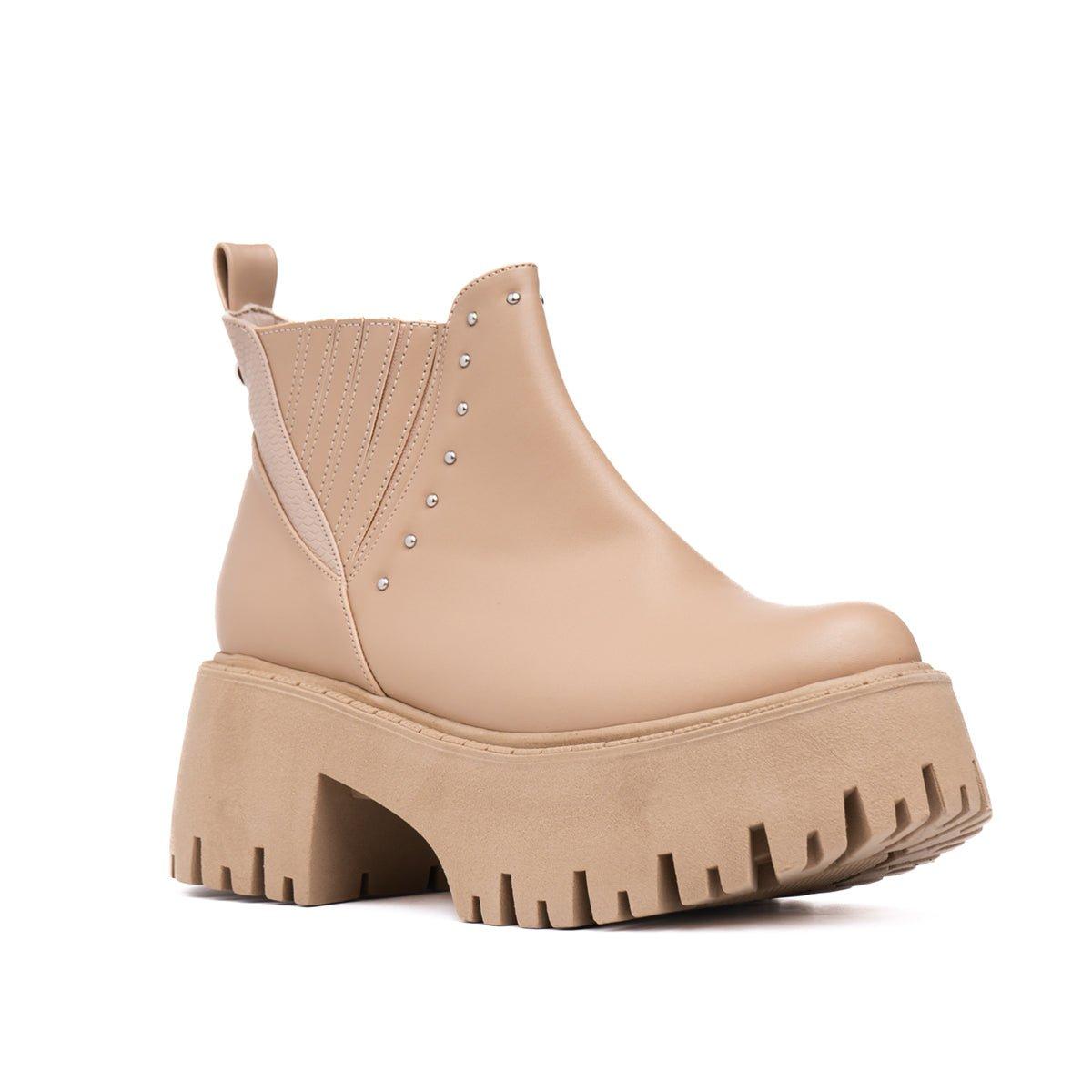 BOTINES MUJER XYLA BEIGE - 5