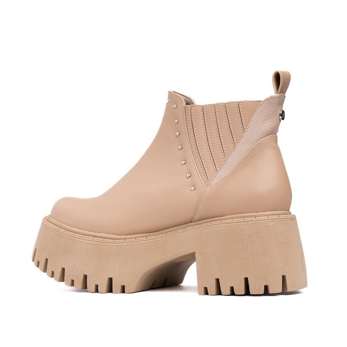 BOTINES MUJER XYLA BEIGE - 6