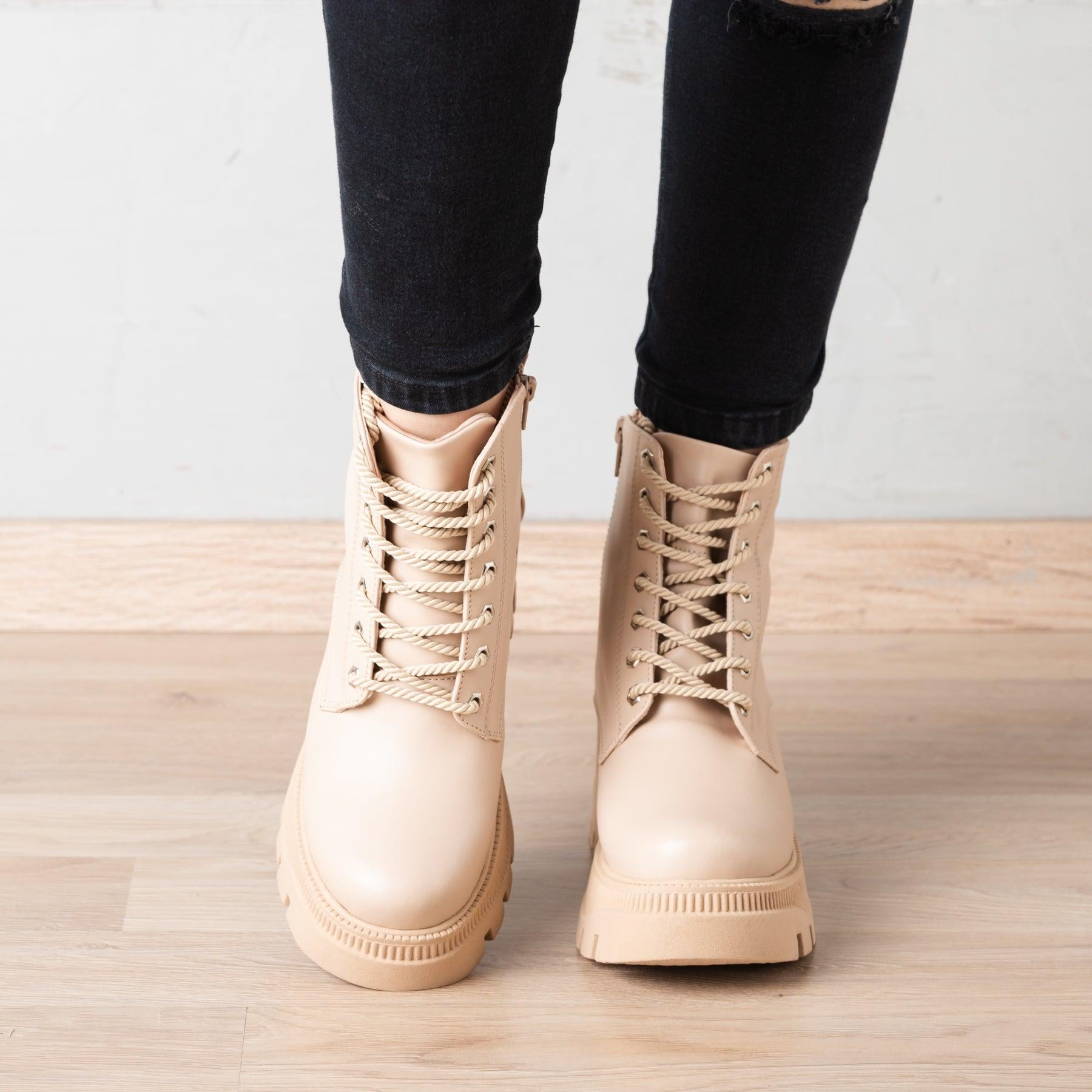 BOTAS MUJER TRYXI BEIGE - 2