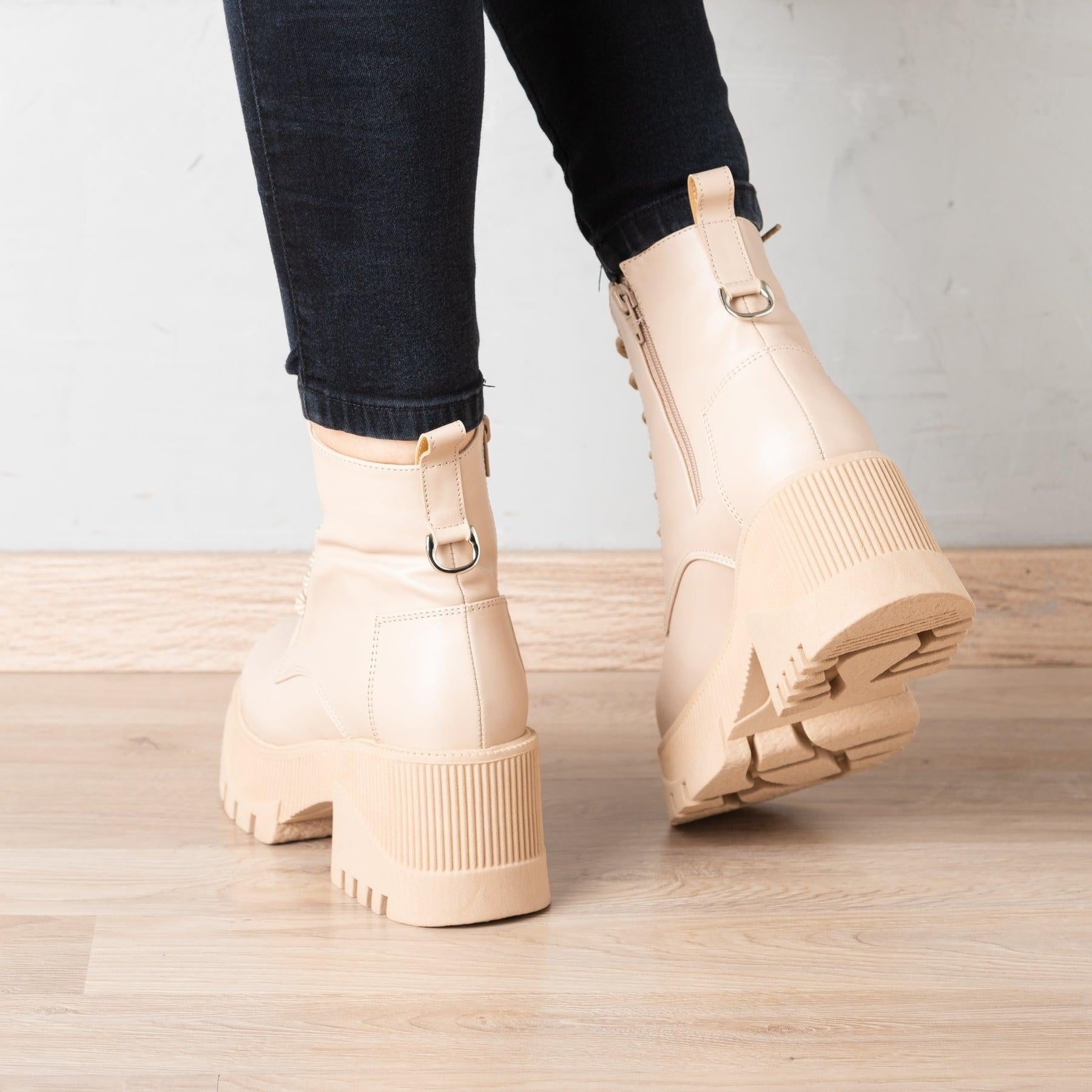 BOTAS MUJER TRYXI BEIGE - 3