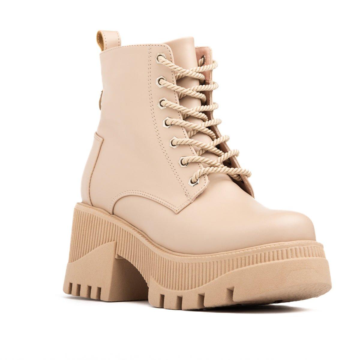 BOTAS MUJER TRYXI BEIGE - 5
