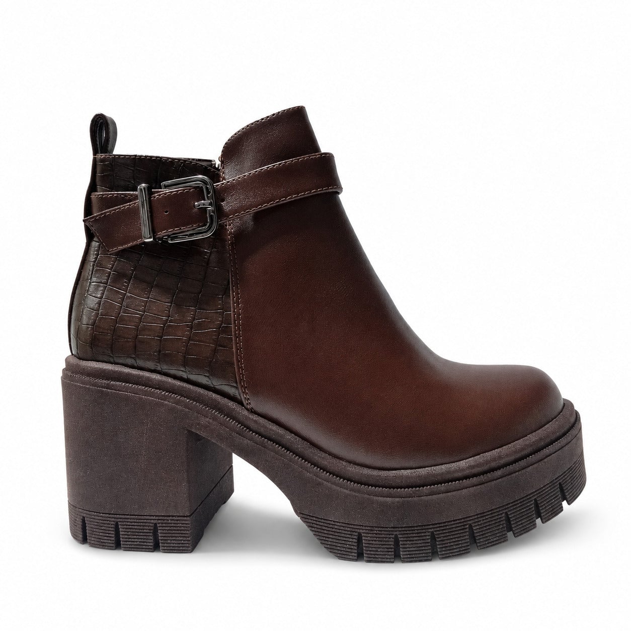 BOTINES MUJER KALIRO MARRON - 1