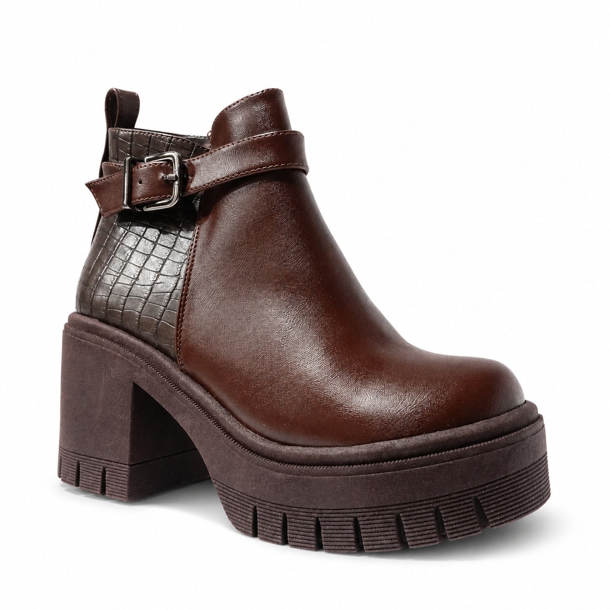 BOTINES MUJER KALIRO MARRON - 2