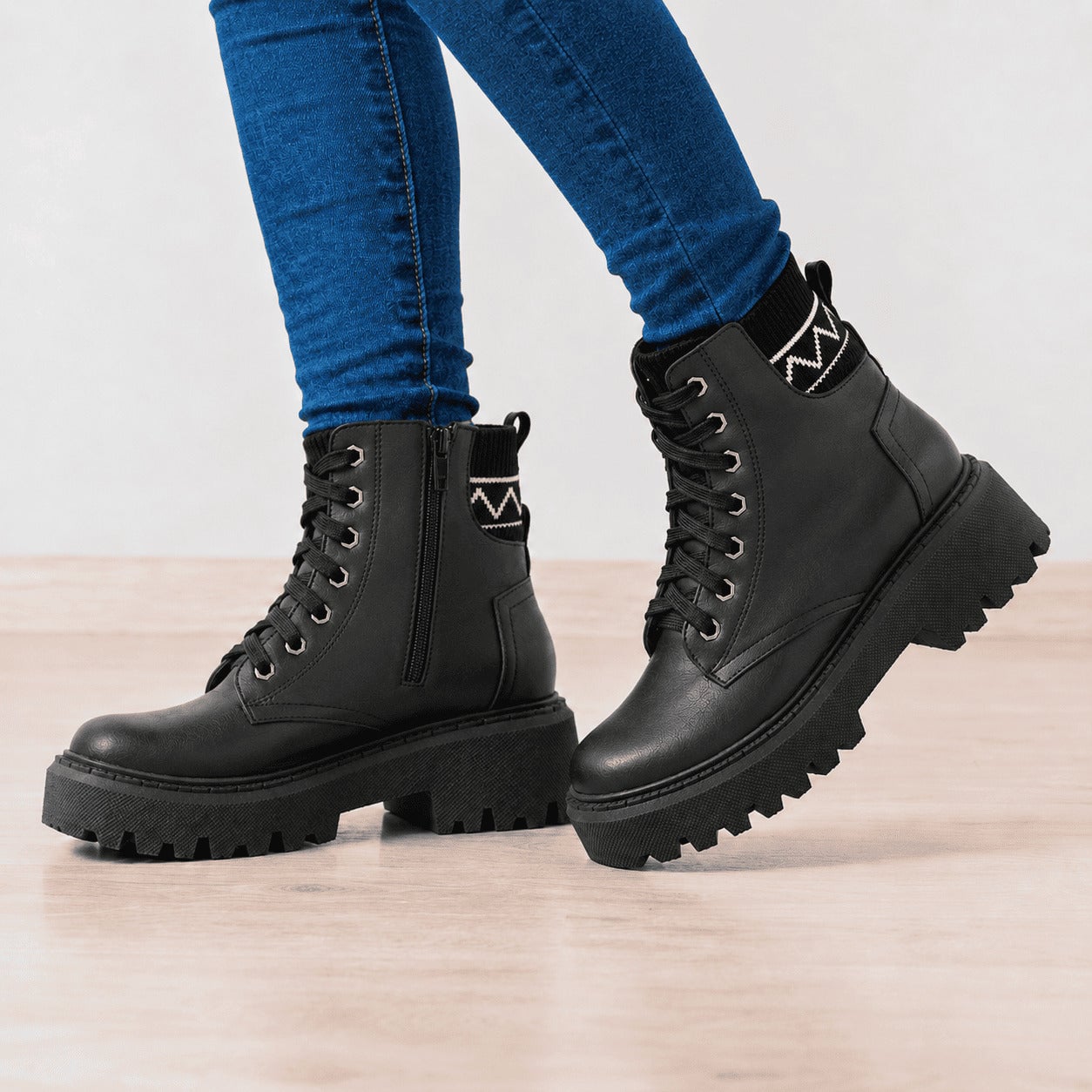 BOTAS MUJER WARK NEGRO - 1