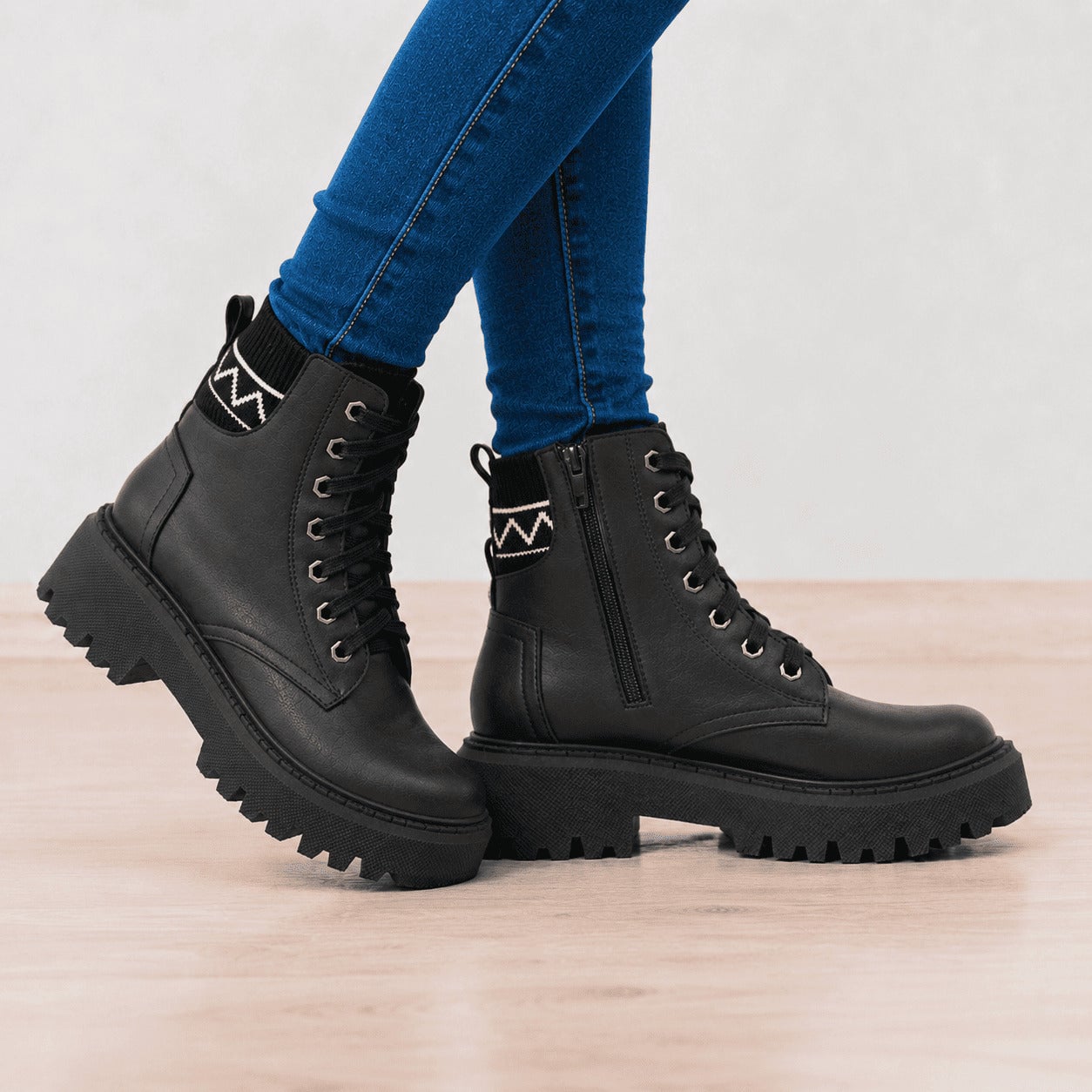 BOTAS MUJER WARK NEGRO - 2