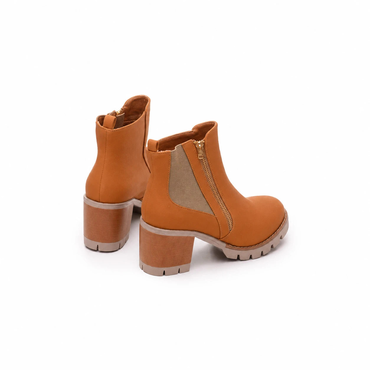 BOTINES MUJER BOLONIA CAMEL - 6