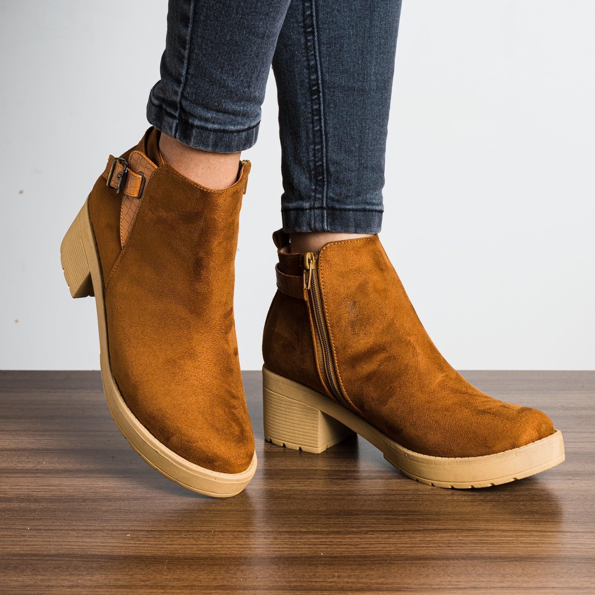BOTINES MUJER GUBERT CAMEL - 1