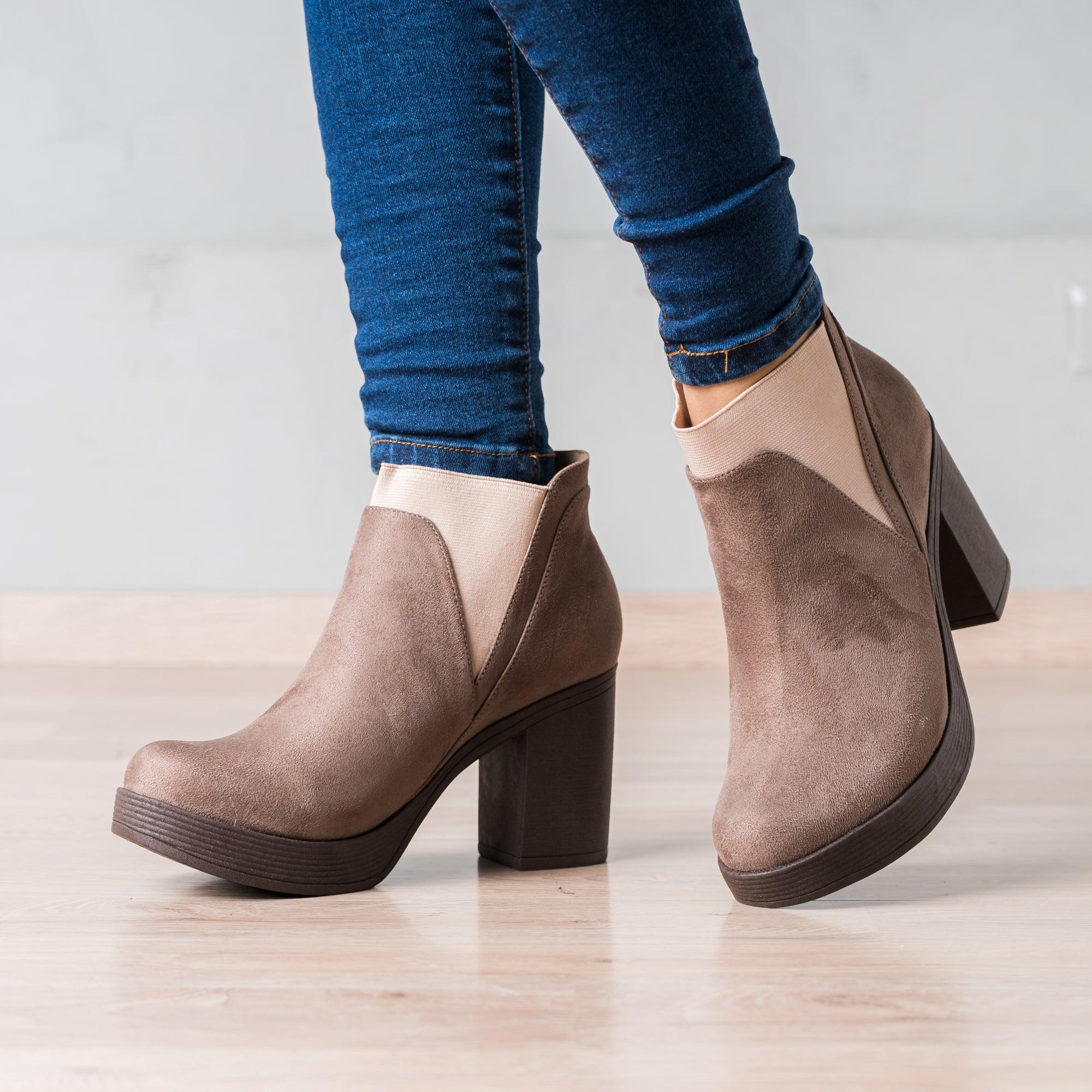 BOTINES MUJER UIV TOPO - 1