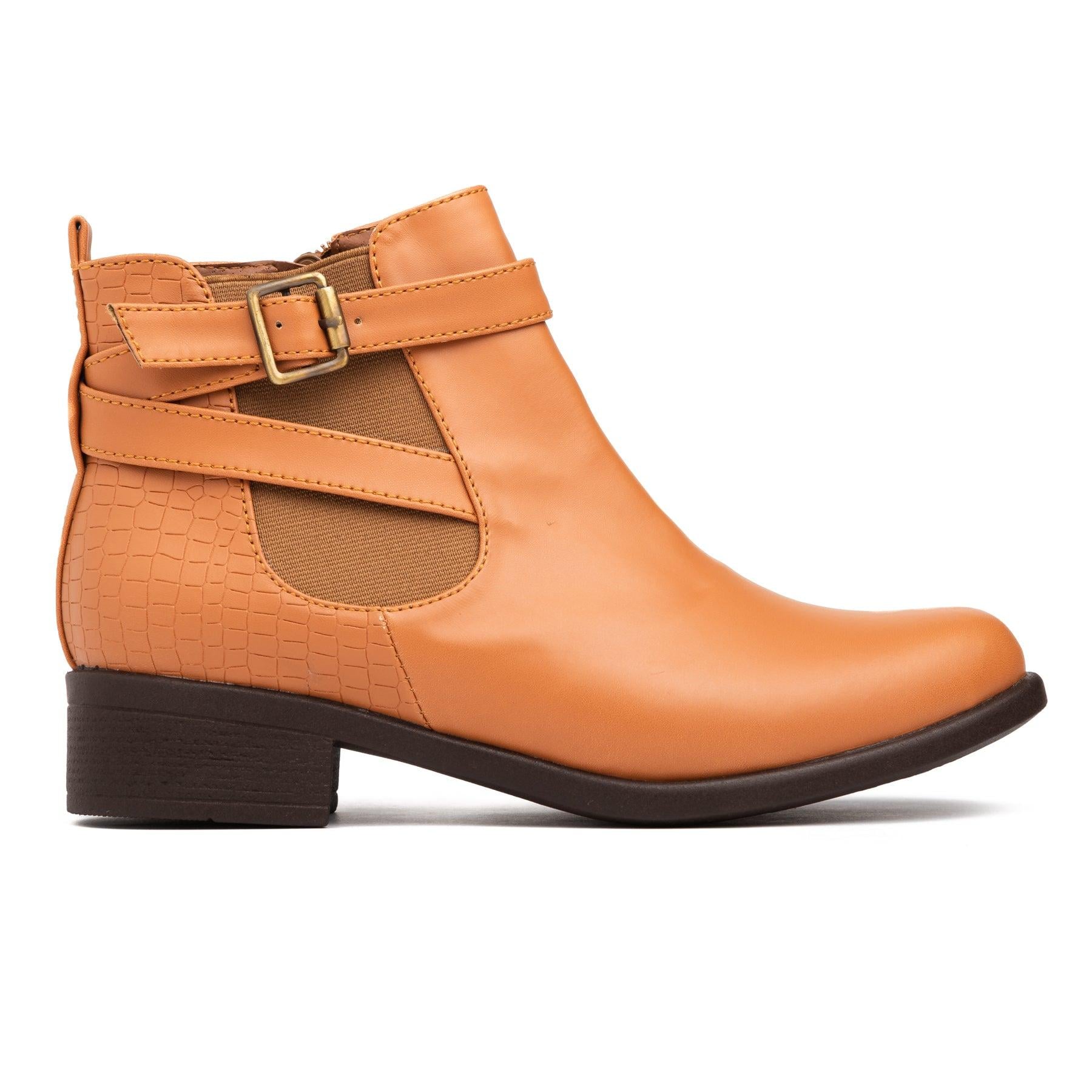 BOTINES MUJER SILVEN CAMEL SERPIENTE - 4
