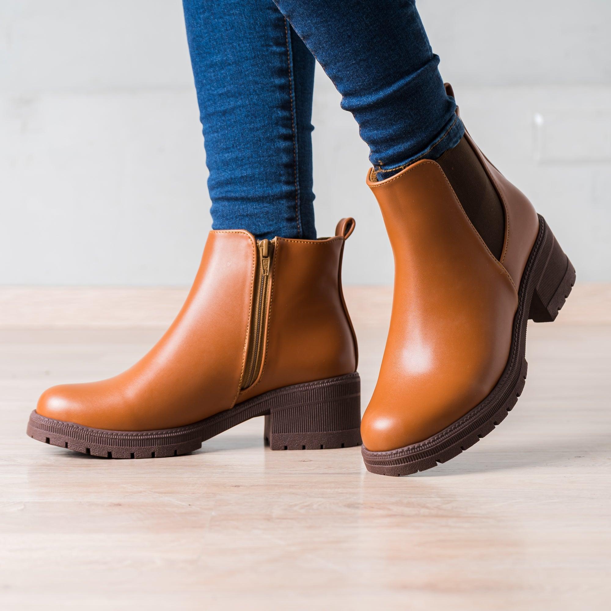 BOTAS MUJER AMSET CAMEL - 1