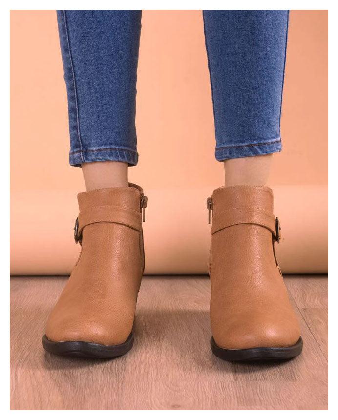 BOTINES MUJER NARA BEIGE - 2