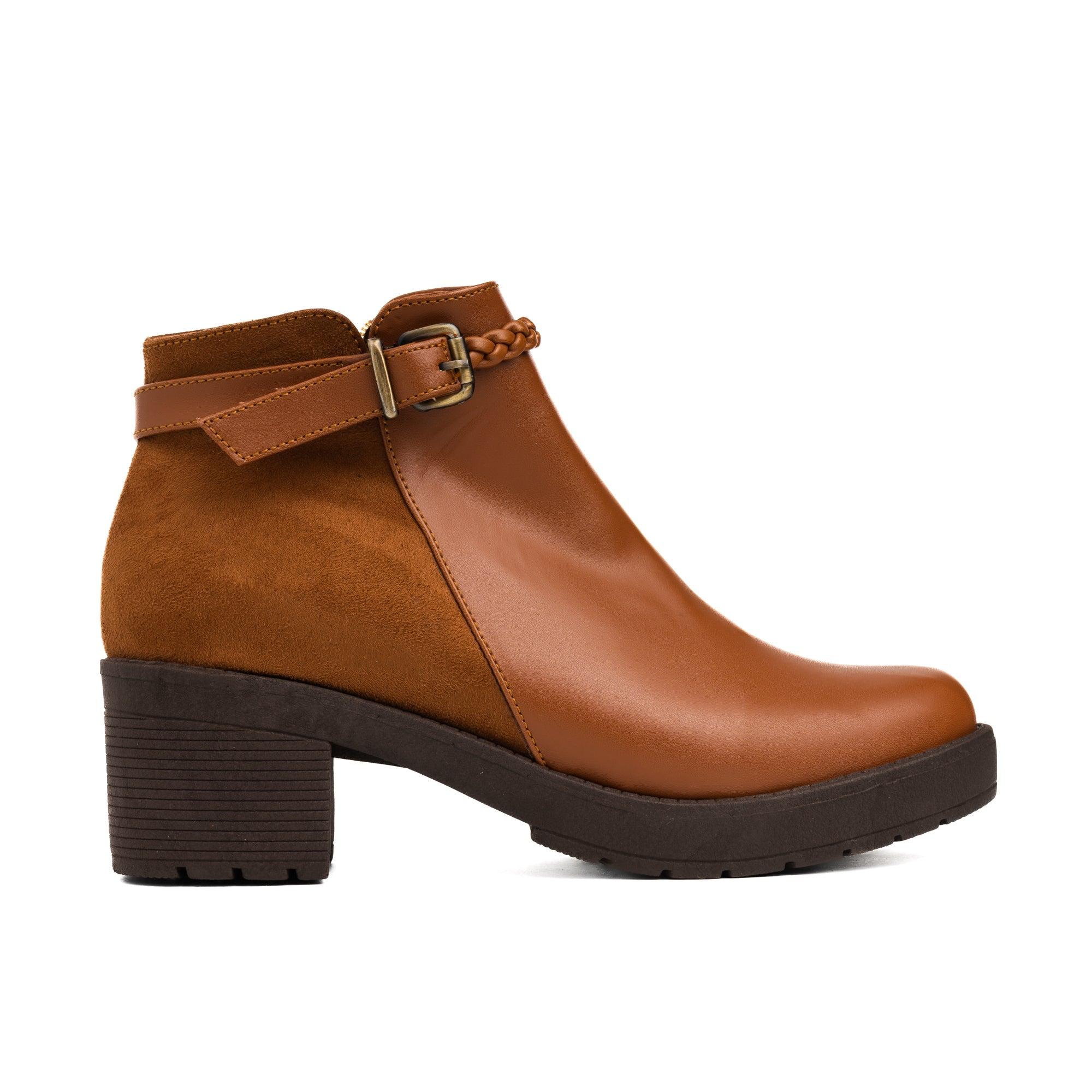 BOTINES MUJER LAZZY CAMEL - 4