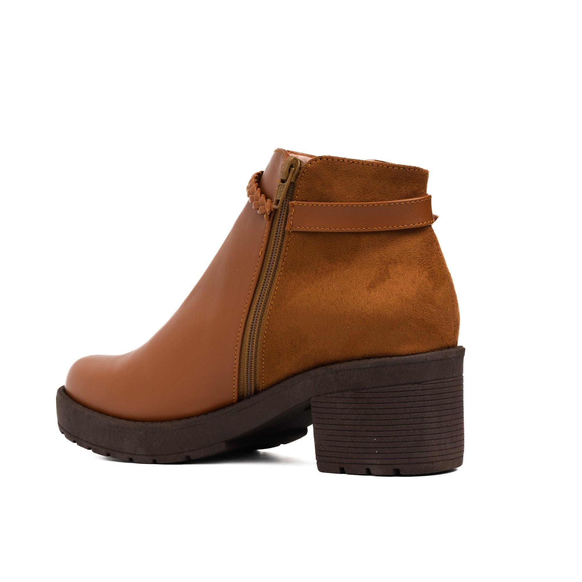 BOTINES MUJER LAZZY CAMEL - 6
