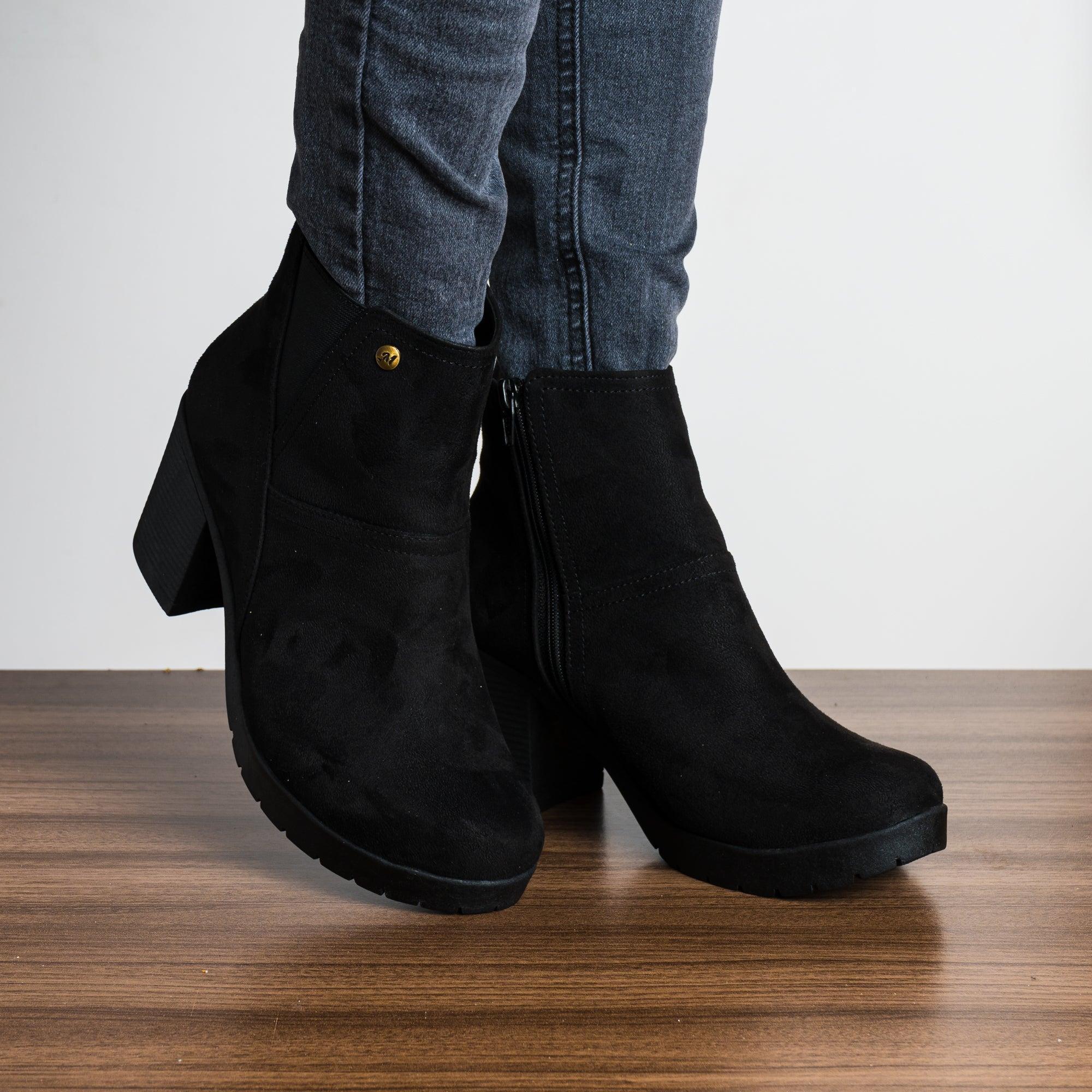 BOTINES MUJER CHEVY NEGRO - 1
