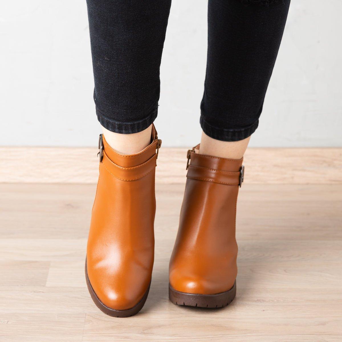 BOTINES MUJER CROWLEY CAMEL - 2