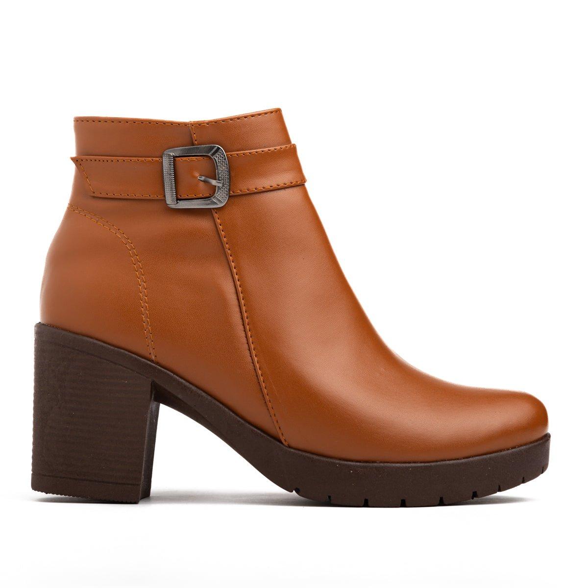 BOTINES MUJER CROWLEY CAMEL - 5