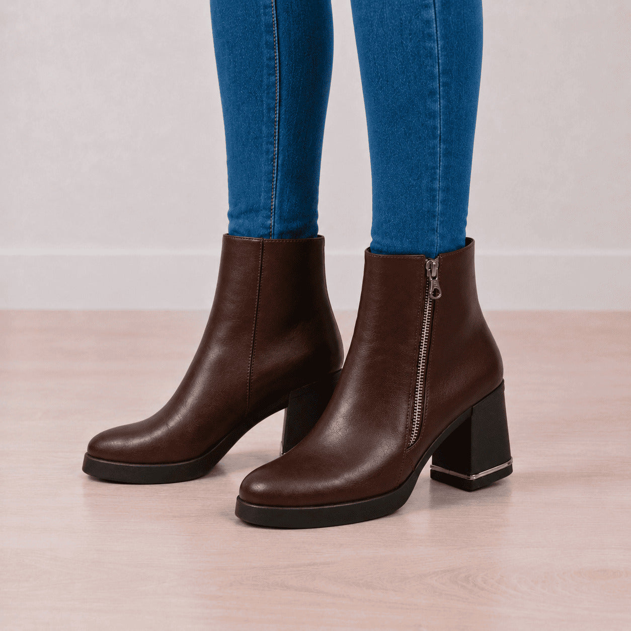 BOTINES MUJER KHEPRI MARRON - 3