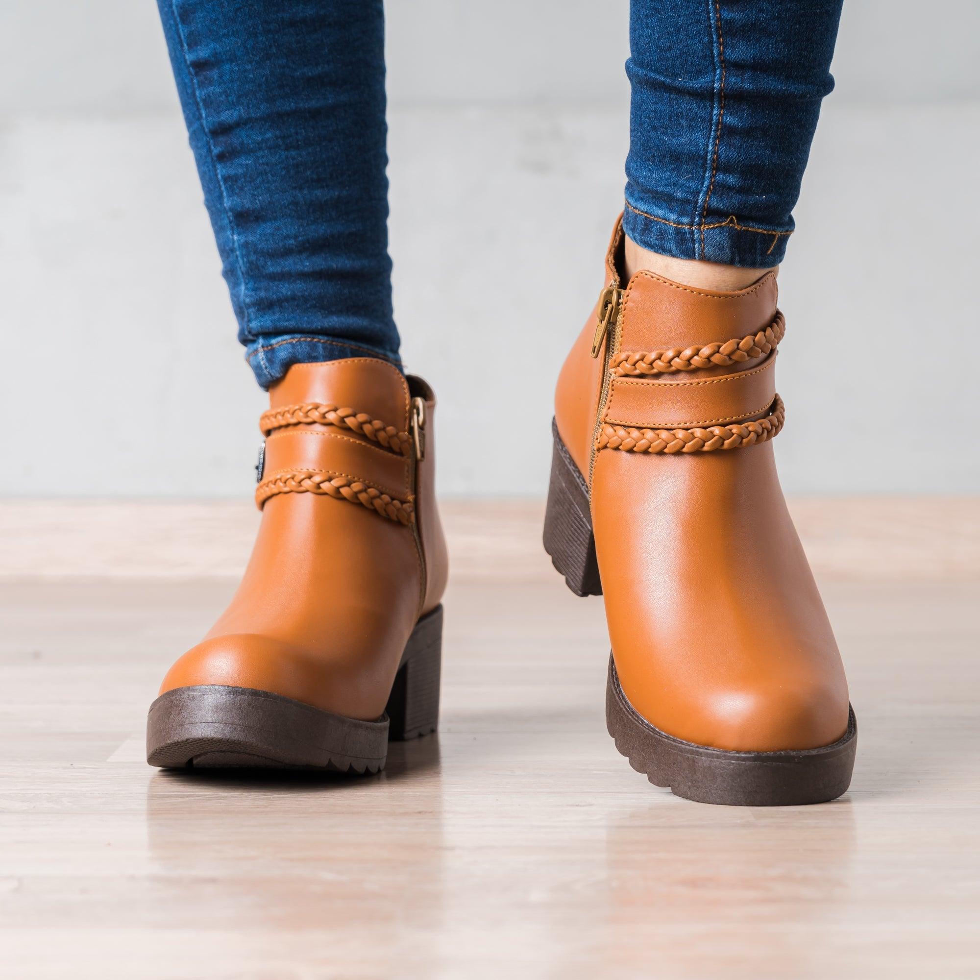BOTINES MUJER ORLAY CAMEL - 2