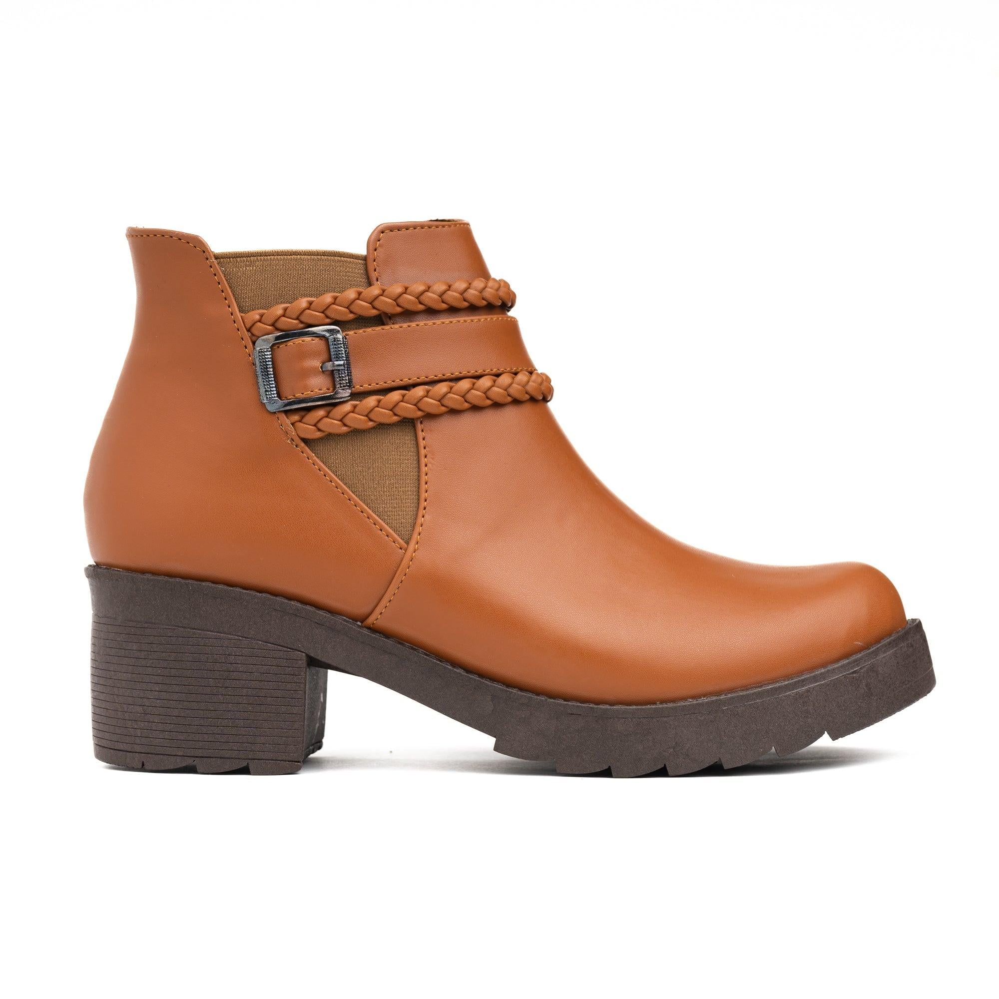 BOTINES MUJER ORLAY CAMEL - 4