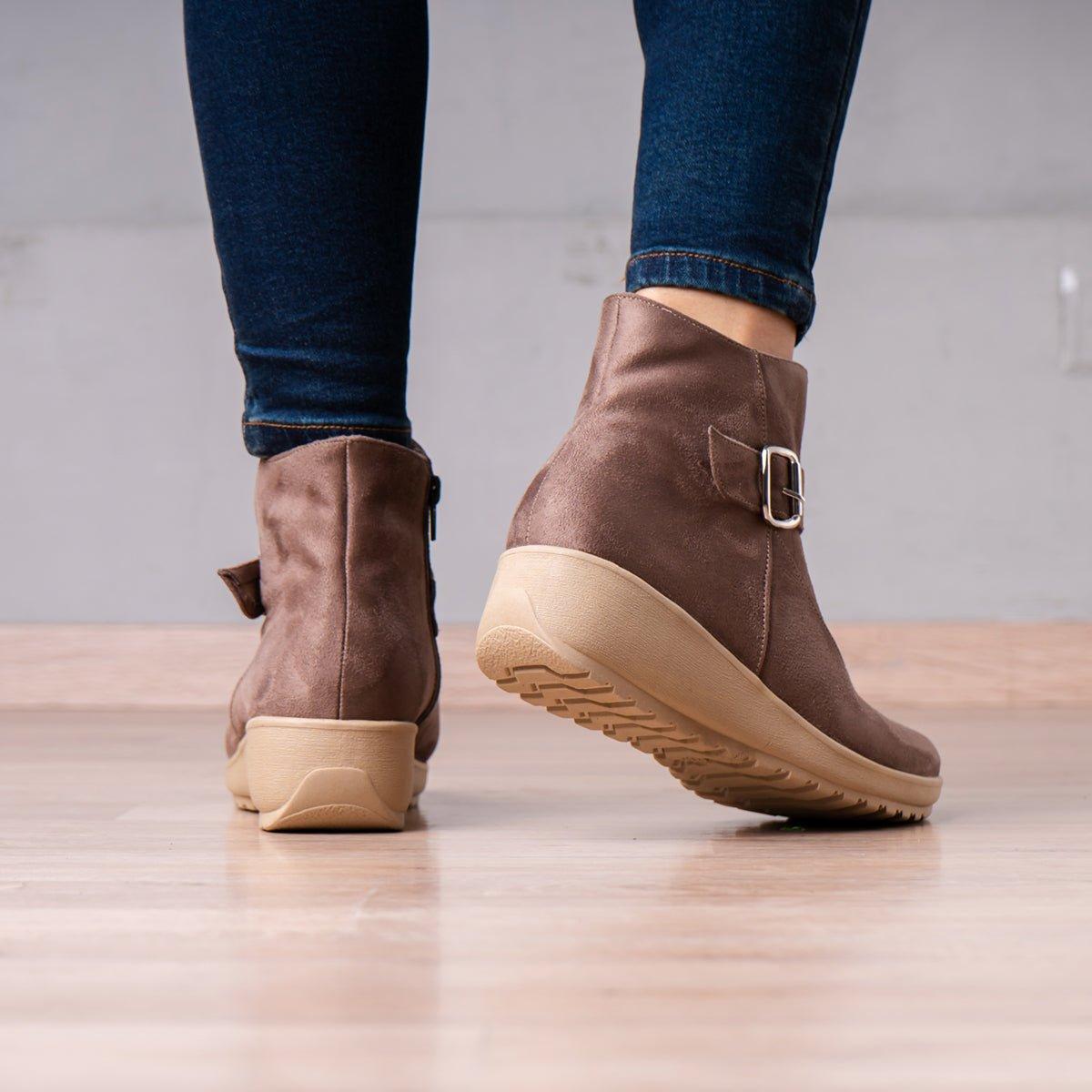 BOTINES MUJER CRESIDA TOPO - 3