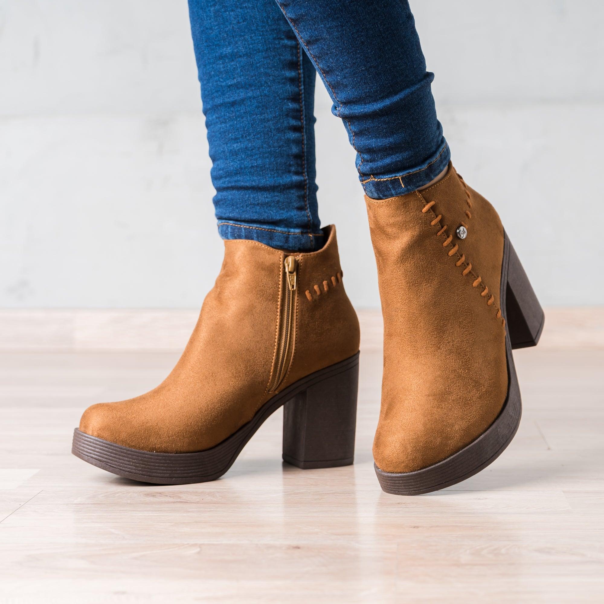 BOTINES MUJER SLOVA CAMEL - 1