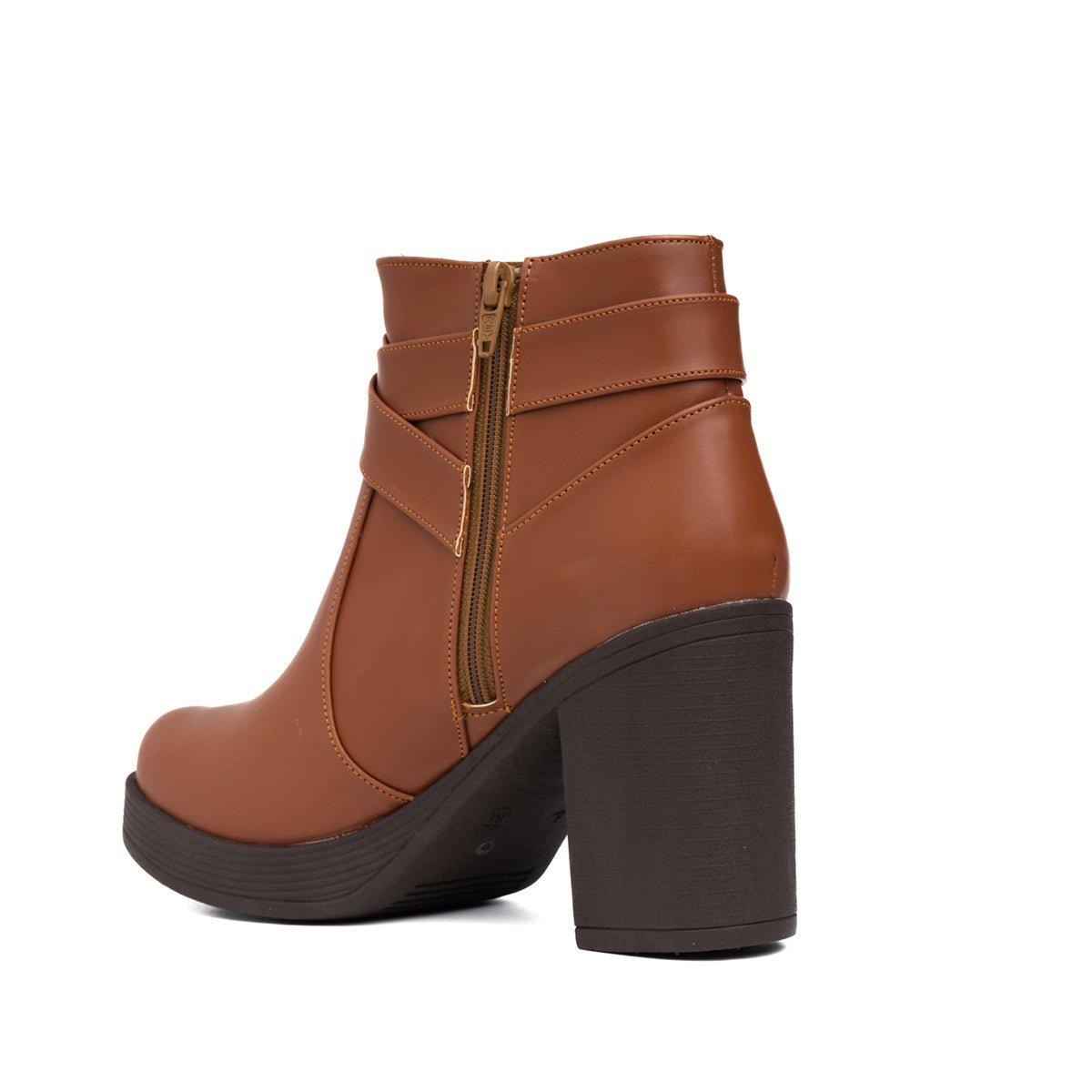 BOTINES MUJER MALYH CAMEL - 6